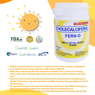 Fern d vitamins original 120 Softgels Cholecalciferol