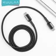 KUULAA USB Type C to Type C Cable For Xiaomi Redmi 65W PD QC 4.0 Quick Charge USB-C Cable For Samsun