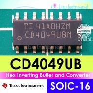 CD4049UB Hex Inverting Buffer and Converter CD4049UBM CD4049 Texas Instruments ORIGINAL