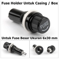 Fuse Holder Rumah Fuse Tempat Sekring 6x30 BESAR Murah Fuse Holder Rumah Sekring Power Amplifier
