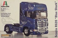 Scania R620 Blue Shark Italeri 1:24 plastic model kit 3873