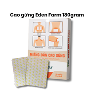 Miếng dán cao gừng Eden Farm giảm đau nhức mỏi xương khớp - Green Life Gia dụng nhập khẩu