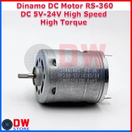 Dynamo DC Motor RS360 RS 360 DC 5V - 24V High Speed RPM High Torque