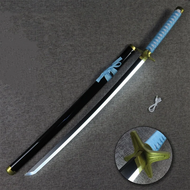 {tygkjgk} 104cm Luminous Bleach Katana Kuchiki Rukia Sword Led Light Anime Cosplay  Prop Real Size J