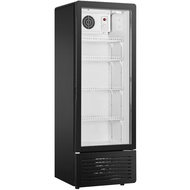 SnowVillage 230L Display Fridge Chiller | Glass Door Showcase Refrigerator | Air-Cooled Beverage Sup