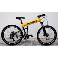 26 MOUNTAIN BIKE FOLDABLE BIKE - HUMMER FOLDING BICYCLE 26 - ALUMINUM FRAME