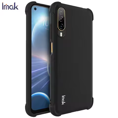 Desire22 Pro 5G Matte Back Case IMAK Lens 360 Protect Flexible Air Bag Cover for HTC Desire 22 Pro C