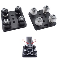 1PC V gantry plat set special slide plate Pulley with Black/ White wheels 3D Printer Parts for 2040 