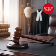 Wooden Judge Set for Classroom, Company, and Auction Settings  Set Hakim Kayu untuk Bilik Darjah, Sy