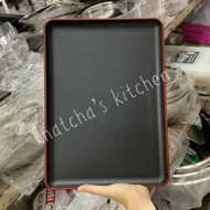 US (SUT-3325) Japanese Tray With Red Edges Wood Pattern Size 33 x 25 Cm.