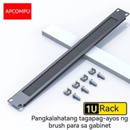 1U 19-Inch Cable Management Brush Panel Para sa Network Server Rack Cabinet Malinis at Secure na Wir