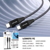 Lenyes LC-995 Data Cable Data Cable Fast Charging 5.0A Type C to Type C Charger Cable 1.2 meters