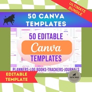 Ultimate Canva Template Bundle | Canva Template Bundle | 50 Template Bundle | Editable Canva Templat