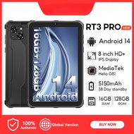 Oukitel RT3 PRO แท็บเล็ต4G16GB + 256GB 13.9Mm บางเฉียบ5150MAh 8นิ้ว16MP แสดงผล HD + 0.3MP ลำโพงคู่ G