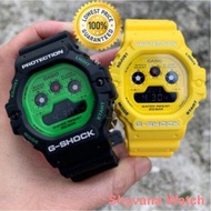 tali jam ✾♧G SHOCK RASTA TAPAK KUCING DW5900 KUNING HITAM BIRU JAM TANGAN LELAKI PEREMPUAN