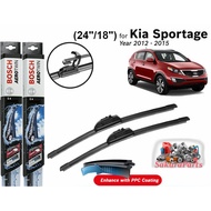 Bosch Aerotwin Retrofit U Hook Wiper Set for Kia Sportage SL (24"/18")