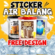 [FAST DELIVERY]  STICKER AIR BALANG VIRAL FREE DESIGN 