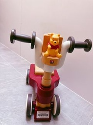 （近全新）二手日本 TAKARA TOMY Disney 迪士尼 小熊維尼兩用幼兒車/學步車