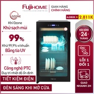 Máy sấy bát đĩa Ozone & UV DD128 FUJIHOME Tủ xấy khô tiệt trùng đa năng dao thớt dụng cụ y tế