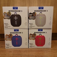 門市全新現貨‼️ Ultimate Ears UE WonderBoom 3 便攜式藍牙喇叭（4色：黑，藍，灰，粉紅）
