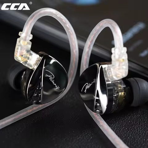 CCA-Polaris Earphones Dual Cavity Dynamic Driver Hifi Noise Cancelling In Ear Monitors Earphone with