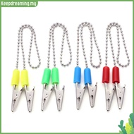 ✿ keepdreaming ✿  Random Dental Bib Clips with Metal Ball Chain Dental Patient Bib Clamp Oral Care