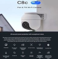 EZVIZ C8C 4K 8MP & H8c 2MP & C8c 5MP Outdoor Security 360 Pan Tilt WiFi CCTV Camera | AI Human Detec