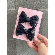 Black Sequin bow Children's Ribbon Ribbon