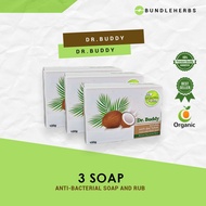 ☂✒☢Buy 3 Soap of Dr.Buddy | Skin Problem | 100g | Coconut Soap | Anti-Bacterial Soap |