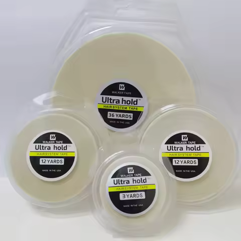 All with box 0.8/1.0/1.27/2cm Width 3/12 /36yards White Ultra Hold Tape Double side tape lace front 