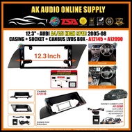Audi A4/A5 High Spec 2005-2008 ( High Spec ) Android Player 12.3" Inch Casing+Socket+Canbus LVDS Box