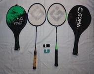 GOMA 羽毛球拍 兩支 GOMA 鋁合金羽毛球拍