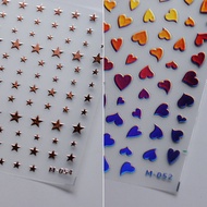 TENSOR New technology gold-embossed nail stickers, adhesive nail stickers, 3D gold-embossed series M