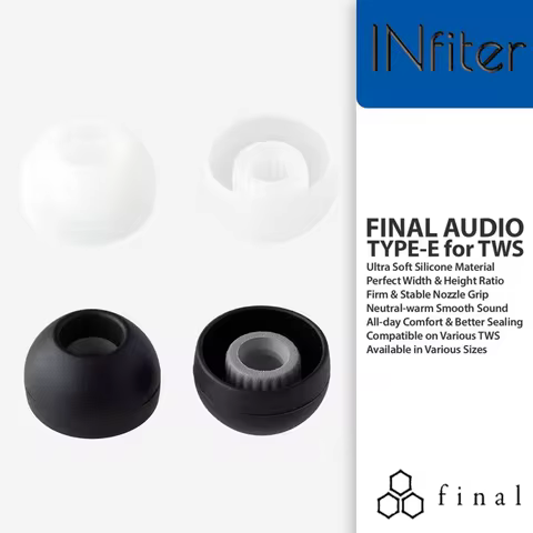 Final Eartips For B&O E8 True Wireless final audio type e silicone ear tips for TWS earbuds samsung 