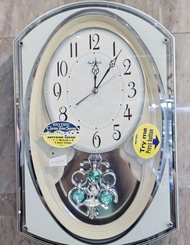 RHYTHM japan นาฬิกาแขวนผนัง รหัส 4MJ401WR05  30 (Melodies) คริสตัลแท้จากSWAROVSKI