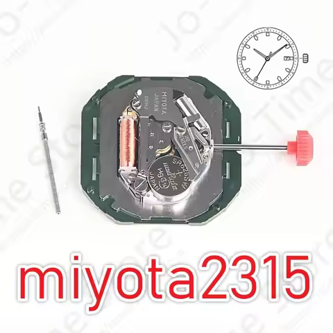 Miyota 2315 Standard Quartz Movement with Date Display Three Hands Calendar Metal Japan Movement for
