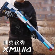 xm1014 soft bullet toy shotgun continuous action safe throwing shell children boy toys senapang main