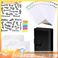 Cash Binder with Budget Envelopes & Expense Budget Sheets Binder Pockets, Cash Budget Binder Zipper 