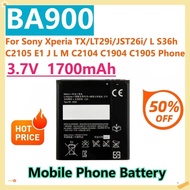 For Sony Xperia TX/LT29i/JST26i/ L S36h C2105 E1 J L M C2104 C1904 C1905 Phone 3.7V 1700mAh BA900 AB