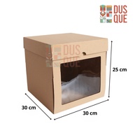 (5Pcs) CAKE BOX 30x30x25 TALL TART/ 30 x 30 x 25