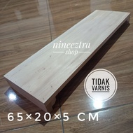 Mahogany display table 65, 20, 5 cm without varnish