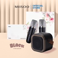 MIISOO Mini Set Karauke Speaker Microphone Karaoke Mini Set Portable Bluetooth Speaker Karauke + MIC