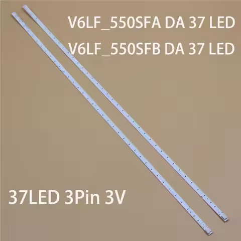 2PCS LED Backlight Strips For Samsung UE55K5105 UE55K5170 UE55K5179 UN55K5100 UN55K5300 Bars V6LF_55