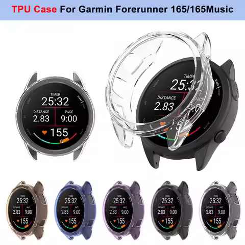 Garmin Forerunner 165 TPU Case For Garmin Forerunner 165 TPU Protective Case Samrt Watch Strap Cover