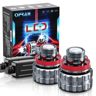 [ Three Colors ] 1 Pair Car LED Laser Lens H7 H8 H11 9005 9006 Fog Lamp Super Bright 27W 3600LM Proj