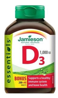 現貨Jamieson Vitamin D3 1000 - 240粒 勁量裝                           #維他命D3