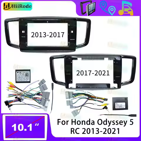 Hiirode Car Android Radio Stereo Player Frame Fascia For Honda Odyssey RC1 RC2 2013-2017 Panel Power