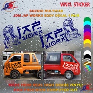 Suzuki Multicab Body Decals - JAP WORKX Anime JDM High Quality Vinyl Sticker