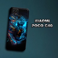 S45-Softcase procamera for XIAOMI poco C40 - flexible rubber material-Dragon motif-all types of HP-c