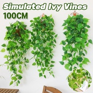 100CM Eucalyptus Hanging Plants Hanging Plants Fake Vines Indoor Artificial Flower Pots Plastic Vine